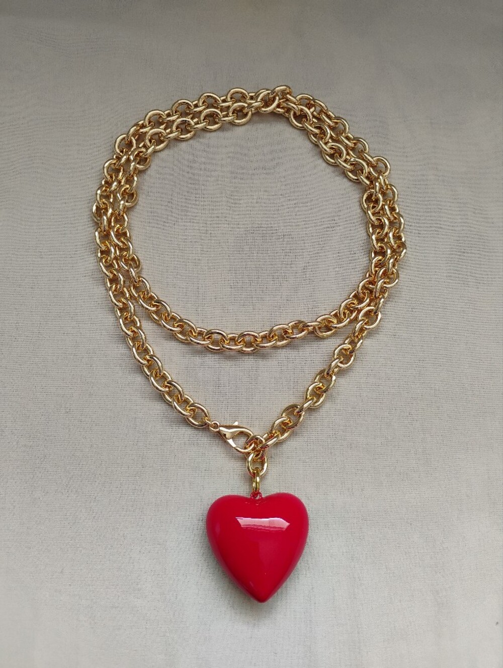 Roxanne Assoulin The Big Puffy Heart Charm Necklace